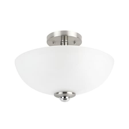 Intense 8.25 x 13 x 13 in. Hudson Brushed Nickel Ceiling Light IN2514924
